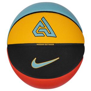 М'яч баскетбольний Nike ALL COURT 2.0 8P G ANTETOKOUNMPO DEFLATED чорний, жовтий, блакитний, червоний Уні розмір 7